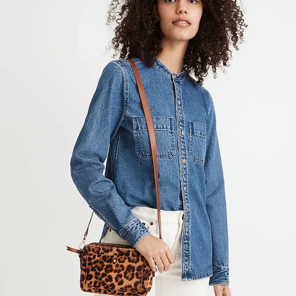 Madewell Demi Banded Collar Shirt Jacket - Picture 1 of 12